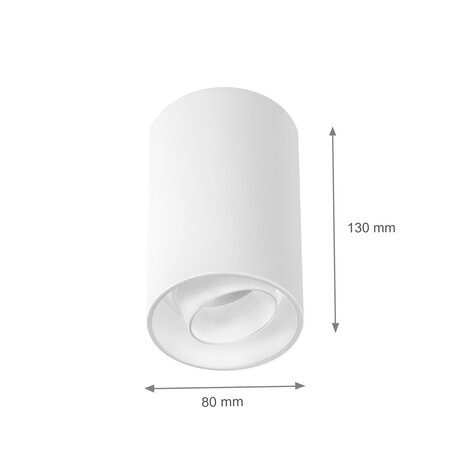 Spectrum voor de installateur LED plafondspot CHLOE LENS - 1x GU10 aansluiting - Mat wit Spectrum voor de installateur LED plafondspot CHLOE LENS - 1x GU10 aansluiting - Mat wit