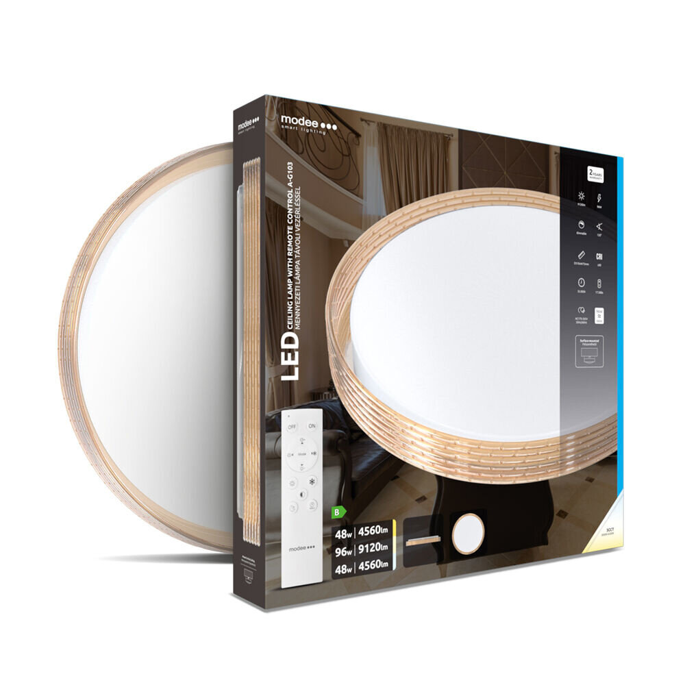 Modee Lighting LED Plafondlamp - 2x48W 3000-6500K (9120 lumen) - incl. afstandsbediening