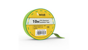 Technik Isolatietape 0,13mm*18mm*10 meter Geel-Groen Technik Isolatietape 0,13mm*18mm*10 meter Geel-Groen