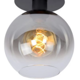 Lucide LED Plafondlamp MARIUS - 1xE27 - Zwart