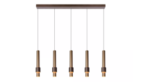 Lucide LED Hanglamp Dimbaar - Margary Brons Koper - 5 Lichts 21W - 2700K warm wit licht - 3 Jaar garantie Lucide LED Hanglamp Dimbaar - Margary Brons Koper - 5 Lichts 21W - 2700K warm wit licht - 3 Jaar garantie