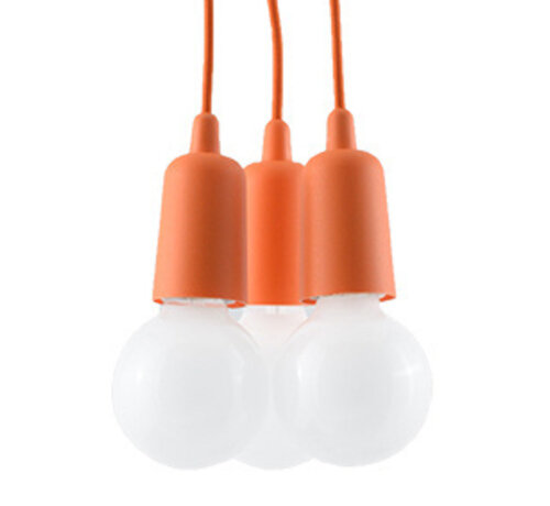 Sollux Lighting Hanglamp DIEGO 3 orange