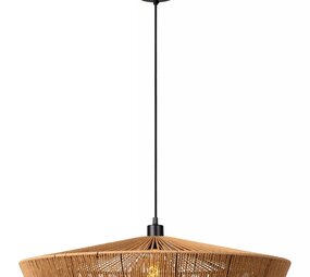 Lucide Lucide YUNKAI - Hanglamp - Â¯ 70 cm - 1xE27 - Licht hout