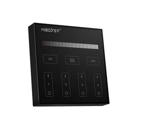 Mi-Light Helderheid wandbediening 4 zone- zwart