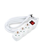 Stekkerdoos 3-voudig met aan- uitschakelaar- Lengte snoer optioneel - 3G1.5mm_