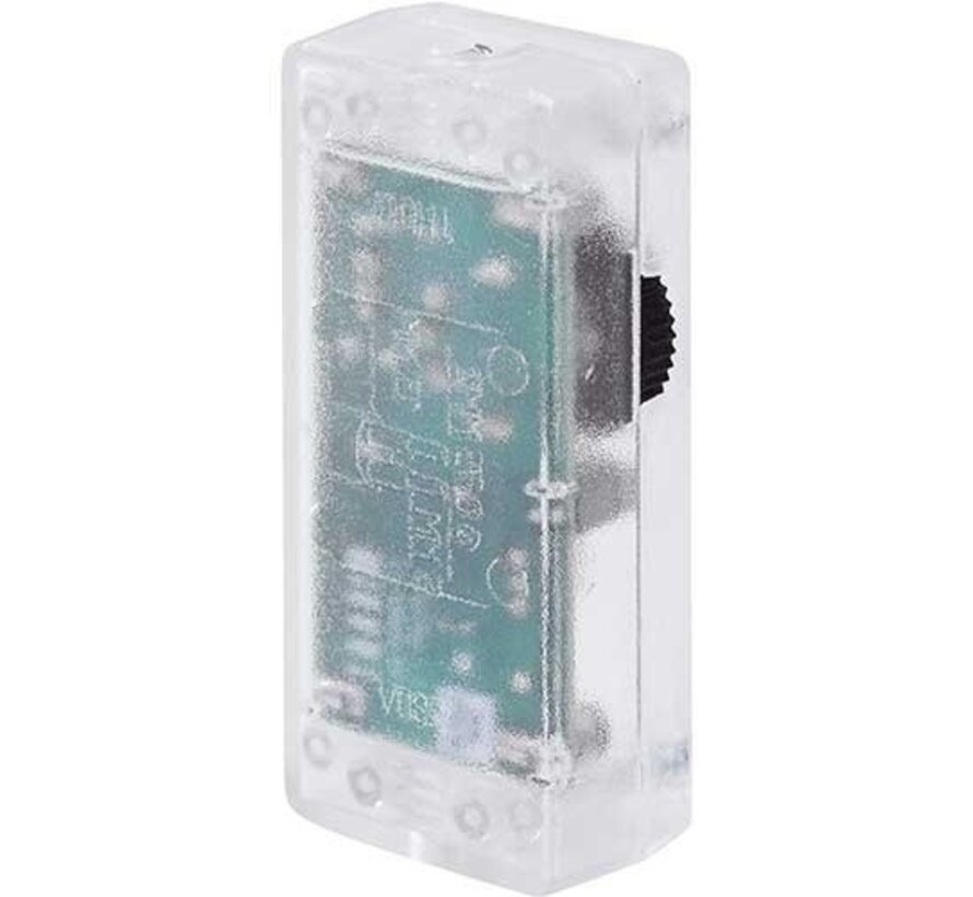 LED Filament elektronische snoerdimmer - 1-40W/VA - 25W LED - Transparant