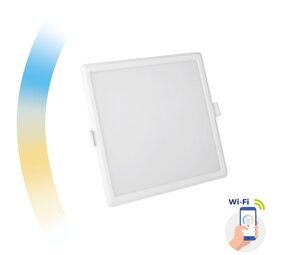 Spectrum voor de installateur WiFi LED - dimbare inbouwspot 12W vierkant - CCT 3000K-6500K - Bediening met de App