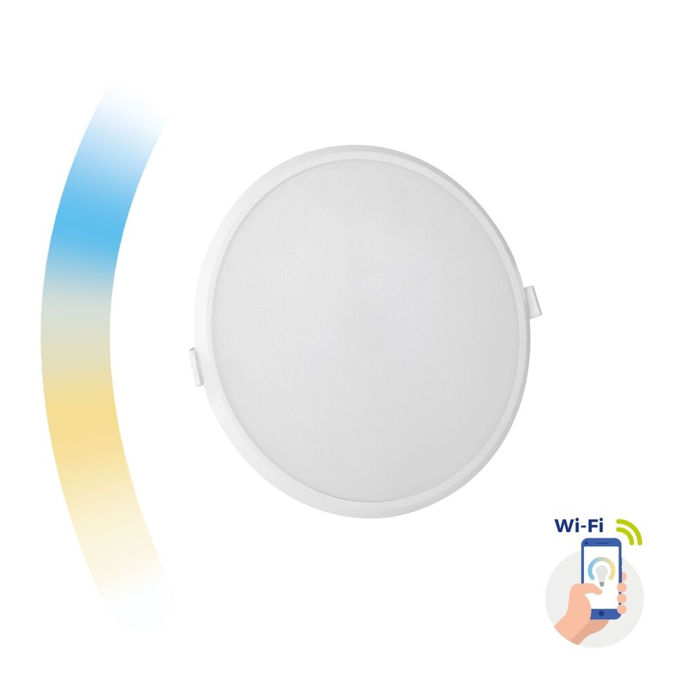 Spectrum voor de installateur WiFi LED - dimbare inbouwspot 22W - CCT 3000K-6500K - Bediening met de App
