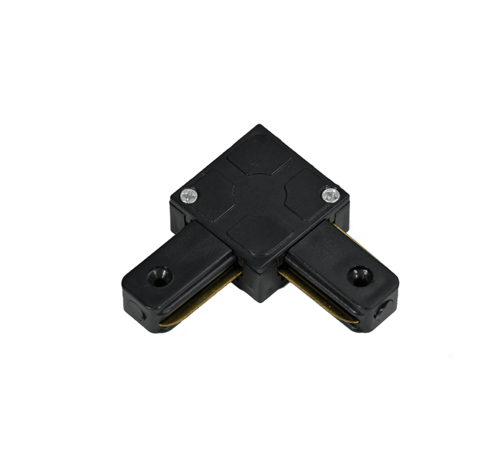 1-Fase rail connector - L-vorm - Zwart
