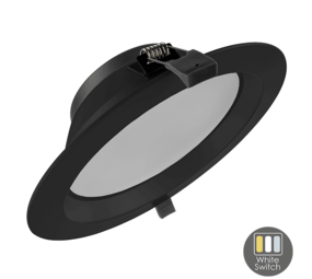 LCB LED Europe  LED Downlight 230mm - Zwart - 20W 1700Lm - 830-840-865 CCT | Zaagmaat 192mm - Buitenmaat 230mm -  incl. aansluitstekker 1.5m