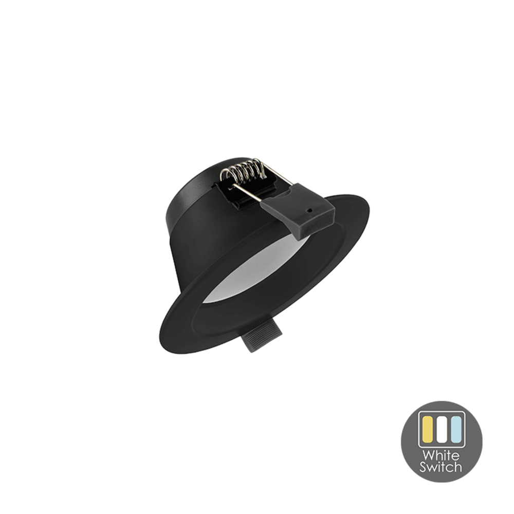 LCB LED Europe  LED Downlight - Zwart - 9W  855Lm - 830-840-865 CCT | Zaagmaat 90mm incl. aansluitstekker 1.5m