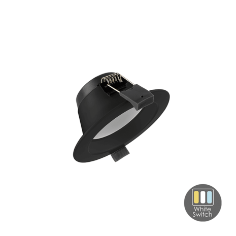 LCB LED Europe  LED Downlight - Zwart - 9W  855Lm - 830-840-865 CCT | Zaagmaat 90mm incl. aansluitstekker 1.5m