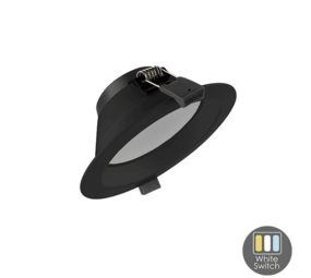 LCB LED Europe  LED Downlight 134MM - Zwart - 12W  960Lm - 830-840-865 CCT | Zaagmaat 129mm incl. aansluitstekker 1.5m