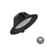 LCB LED Europe  LED Downlight  - Zwart - 15W 1200Lm - CCT 830-840-865 Multi Color Switch | 165MM Buitenmaat Zaagmaat 135MM incl. stekker 1.5M