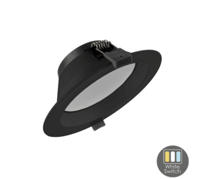 LCB LED Europe  LED Downlight  - Zwart - 15W 1200Lm - CCT 830-840-865 Multi Color Switch | 165MM Buitenmaat Zaagmaat 135MM incl. stekker 1.5M