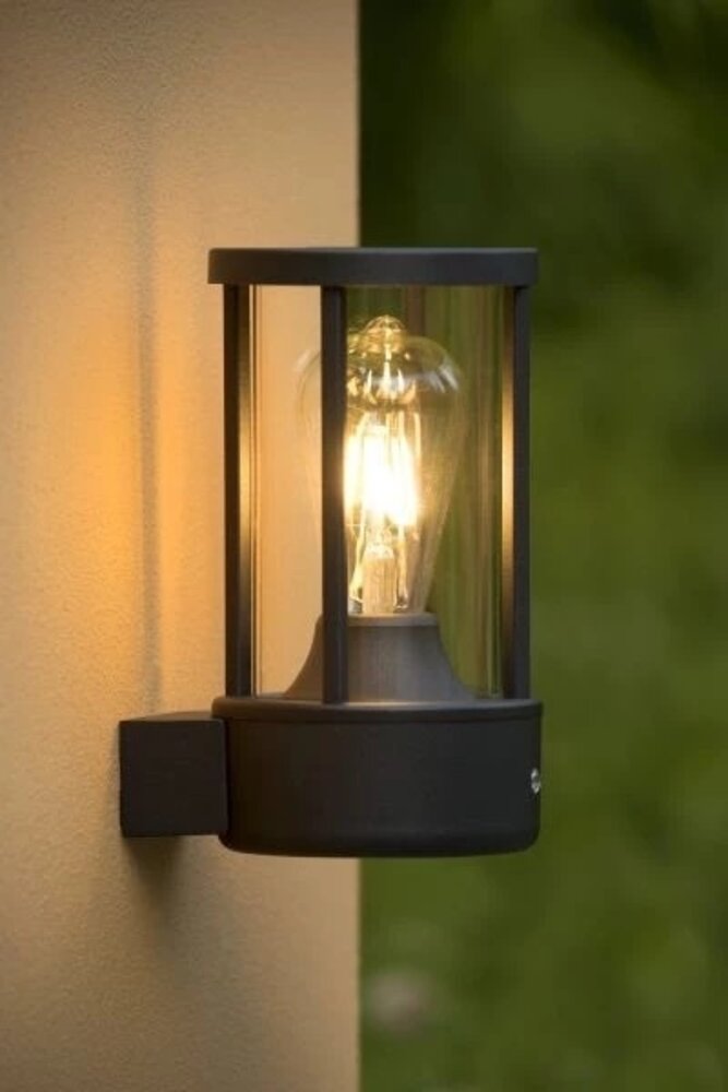 Lucide LED Wandlamp buiten LORI - ¯120mm - E27 fitting - IP44 - Antraciet Lucide LED Wandlamp buiten LORI - ¯120mm - E27 fitting - IP44 - Antraciet