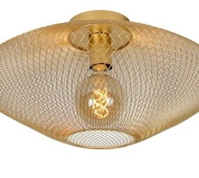 Lucide LED plafonnire - Â¯ 45 cm - 1xE27 - Mat Goud/Messing