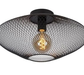 Lucide LED plafonnire - Â¯ 45 cm - 1xE27 - Zwart