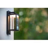 Lucide LED Wandlamp buiten CLAIRETTE - 15W - 3000K - IP54 - Bewegingssensor - Antraciet