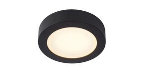 Lucide LED plafondlamp  Badkamer - 24 cm - Dimbaar - 1x15W - 3000K - IP44 - Zwart