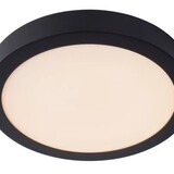 Lucide LED plafonnire Badkamer - Â¯ 30 cm - Dimbaar - 1x30W - 3000K - IP44 - Zwart