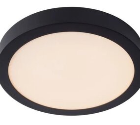 Lucide LED plafonnire Badkamer - Â¯ 30 cm - Dimbaar - 1x30W - 3000K - IP44 - Zwart