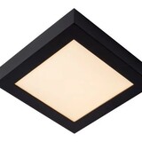 Lucide LED plafonnire Badkamer - Dimbaar - 1x20W - 3000K - IP44 - Zwart
