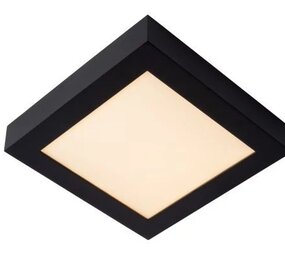 Lucide LED plafonnire Badkamer - Dimbaar - 1x20W - 3000K - IP44 - Zwart