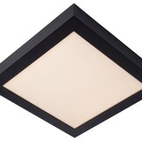 Lucide LED plafonnire Badkamer - Dimbaar - 1x30W - 3000K - IP44 - Zwart