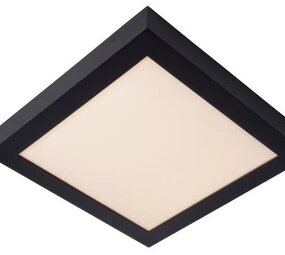 Lucide LED plafonnire Badkamer - Dimbaar - 1x30W - 3000K - IP44 - Zwart