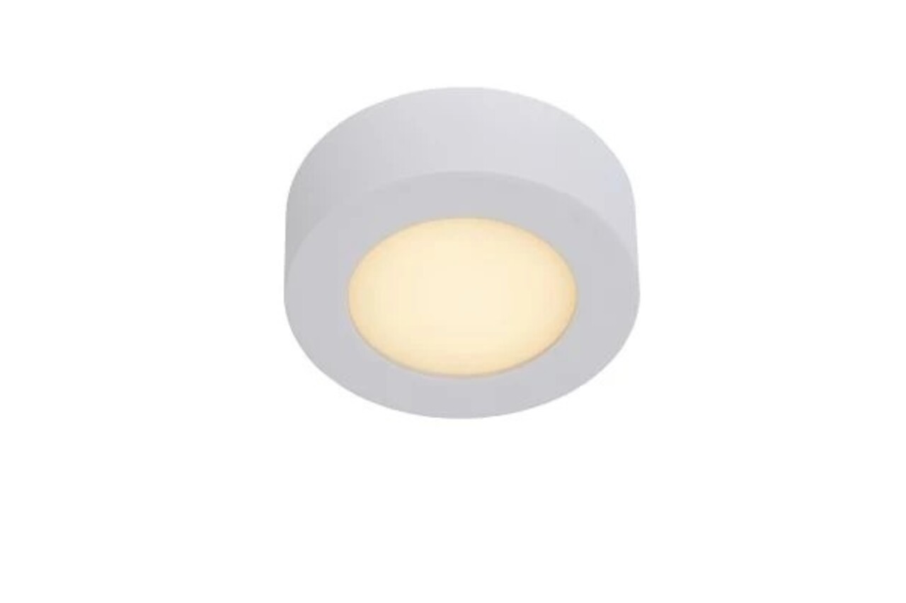Lucide LED Plafonnière Badkamer - Ø 11,7 cm - DImbaar - 1x8W - 3000K - IP44 - Wit Lucide LED Plafonnière Badkamer - Ø 11,7 cm - DImbaar - 1x8W - 3000K - IP44 - Wit