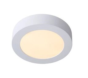 Lucide LED plafonnire Badkamer - Â¯ 18 cm - Dimbaar - 1x12W - 3000K - IP44 - Wit