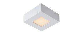 Lucide Dimbare Badkamer Plafondlamp Wit- 8W - 3000K - IP44