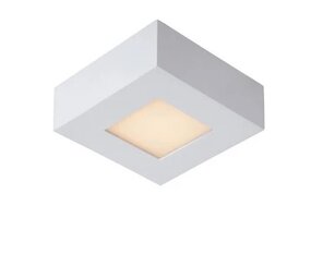 Lucide Dimbare Badkamer Plafondlamp Wit- 8W - 3000K - IP44