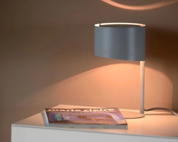 Lucide LED Tafellamp - Â¯ 15 cm - 1xE14 - Grijs