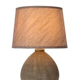 Lucide LED Tafellamp RAMZI - Â¯18cm - E14 fitting - Bruin