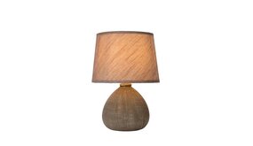 Lucide LED Tafellamp RAMZI - ¯18cm - E14 fitting - Bruin Lucide LED Tafellamp RAMZI - ¯18cm - E14 fitting - Bruin