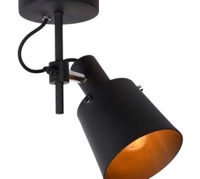 Lucide LED Plafondspot - 1xE27 - Zwart