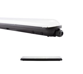 Spectrum voor de installateur LED Armatuur 60cm - 20W - 4000K helder wit licht - 163lm p/w - IP65 - Zwart