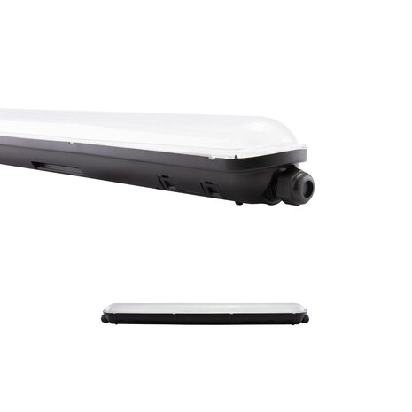 Spectrum LED Armatuur 60cm - 20W - 4000K helder wit licht - 163lm p/w - IP65 - Zwart