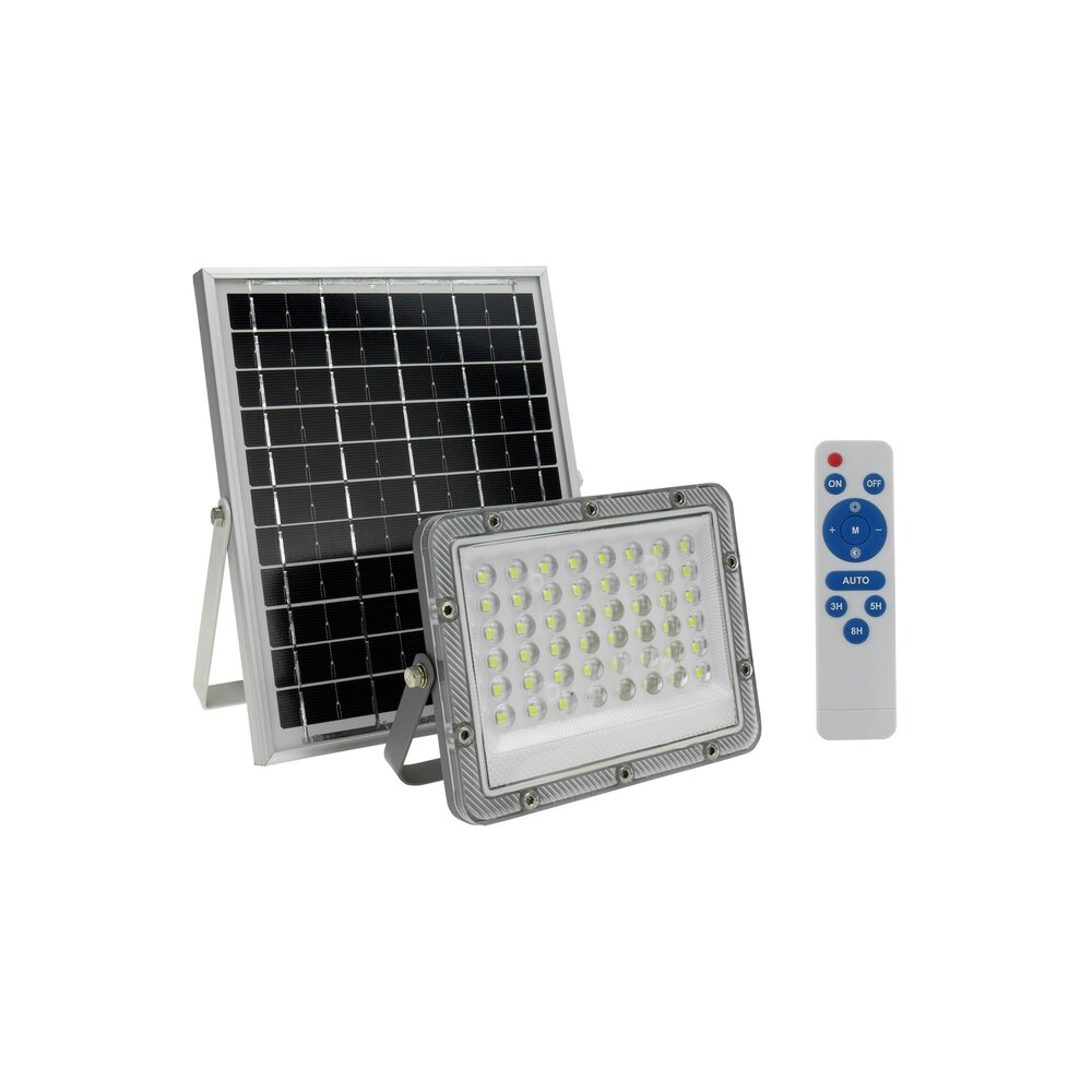 Spectrum LED Schijnwerper Solar - 50W IP65 - 6000K Daglicht wit Spectrum LED Schijnwerper Solar - 50W IP65 - 6000K Daglicht wit
