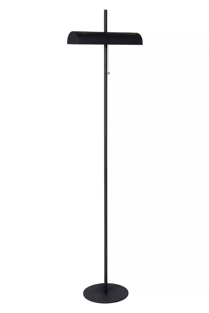 Lucide LED Vloerlamp GLENDALE - 2xE27 fitting - Zwart