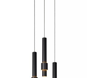 Lucide LED Hanglamp MARGARY - 3x4W - 2700K warm wit licht - Â¯28cm - Dimbaar - Zwart