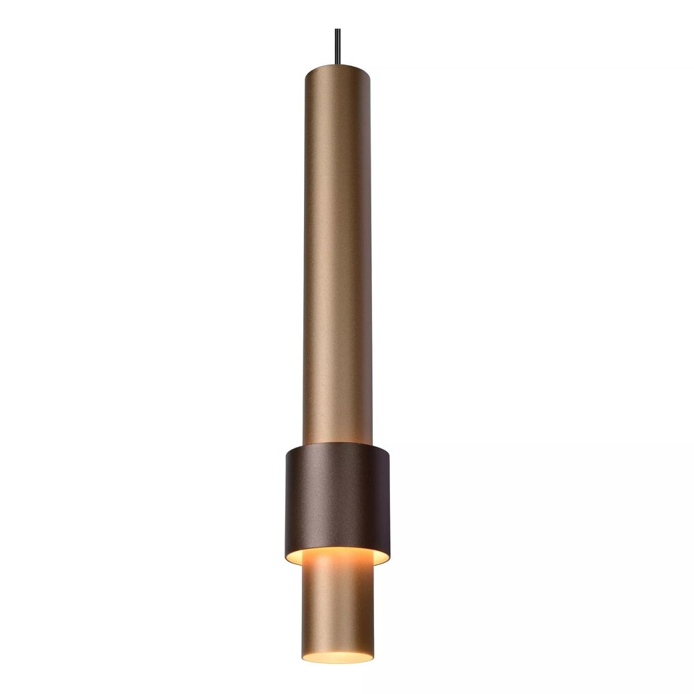 Lucide Dimbare LED Staaf Hanglamp 28CM - Brons MARGARY - 12W - 2700K 927 warm wit -  TRIAC DIM - Koffie