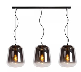 Lucide LED Hanglamp GLORIO - 3xE27 fitting - Zwart