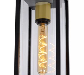 Lucide LED plafonnire LAURENS - IP54 - E27 fitting - Zwart