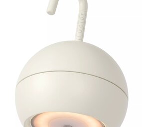 Lucide LED Hanglamp SPHERE - 2W - 2700K warm wit licht - Â¯102mm - 3 stap dimbaar - IP54 - Wit