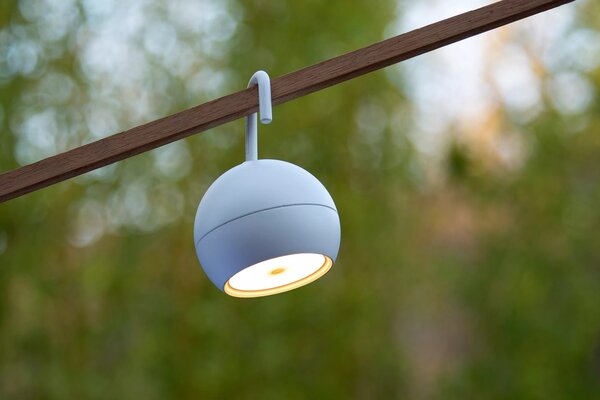 Lucide LED Hanglamp SPHERE - 2W - 2700K warm wit licht - ¯102mm - 3 stap dimbaar - IP54 - Wit Lucide LED Hanglamp SPHERE - 2W - 2700K warm wit licht - ¯102mm - 3 stap dimbaar - IP54 - Wit