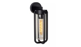 Lucide LED Wandlamp GARLAND - IP44 - E27 fitting - Zwart