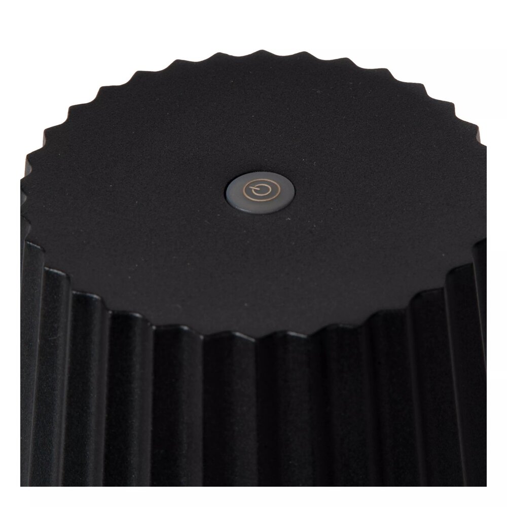 Lucide Dimbare LED Buiten Tafellamp IP54 - Justine Zwart - 2W 210Lm - 2700K 927 Warm Wit  | Accu / Batterij - 3 jaar garantie Lucide Dimbare LED Buiten Tafellamp IP54 - Justine Zwart - 2W 210Lm - 2700K 927 Warm Wit  | Accu / Batterij - 3 jaar garantie